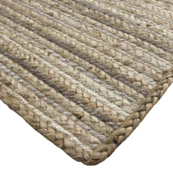 Attractive (B729) Ty Pennington Kensie Natural Striped Jute Area Rug, 8 10