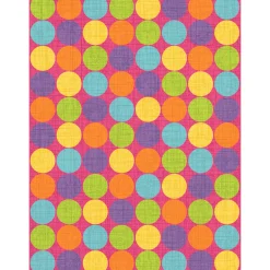Attractive (D103) Gloucester Gumdrop Pink Printed Area Rug With Non-Slip Back, 7 10