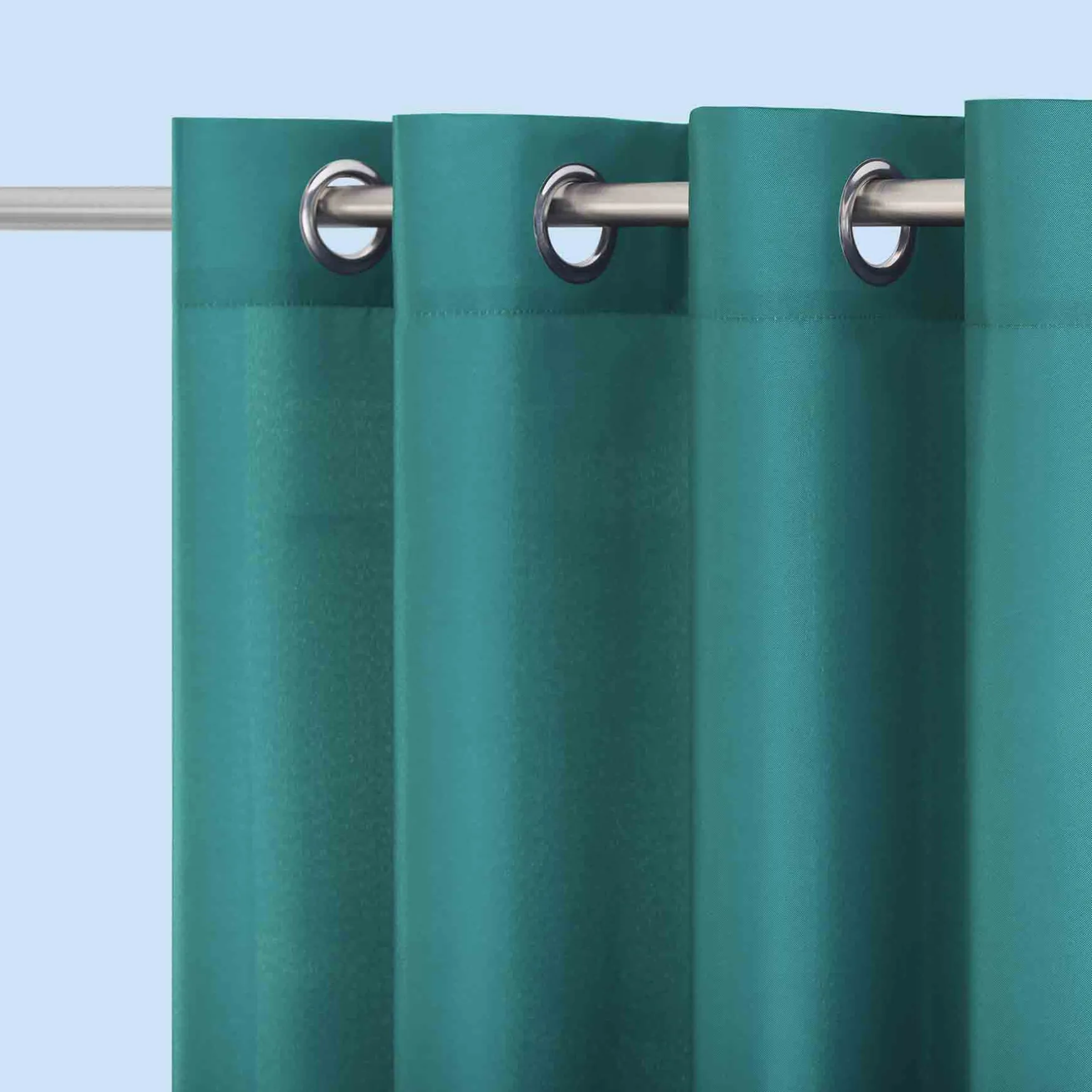 Attractive Darian Turquoise Outdoor Light Filtering Curtain Panel, 84