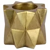 Attractive Gold Geometric Star Tealight Candle Holder, 3