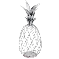 Attractive Grace Mitchell Silver Wire Pineapple Decor, 19