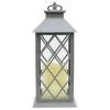 Attractive Grey Led Lantern With 6 Hour Timer, 12