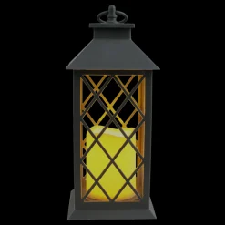 Attractive Grey Led Lantern With 6 Hour Timer, 12