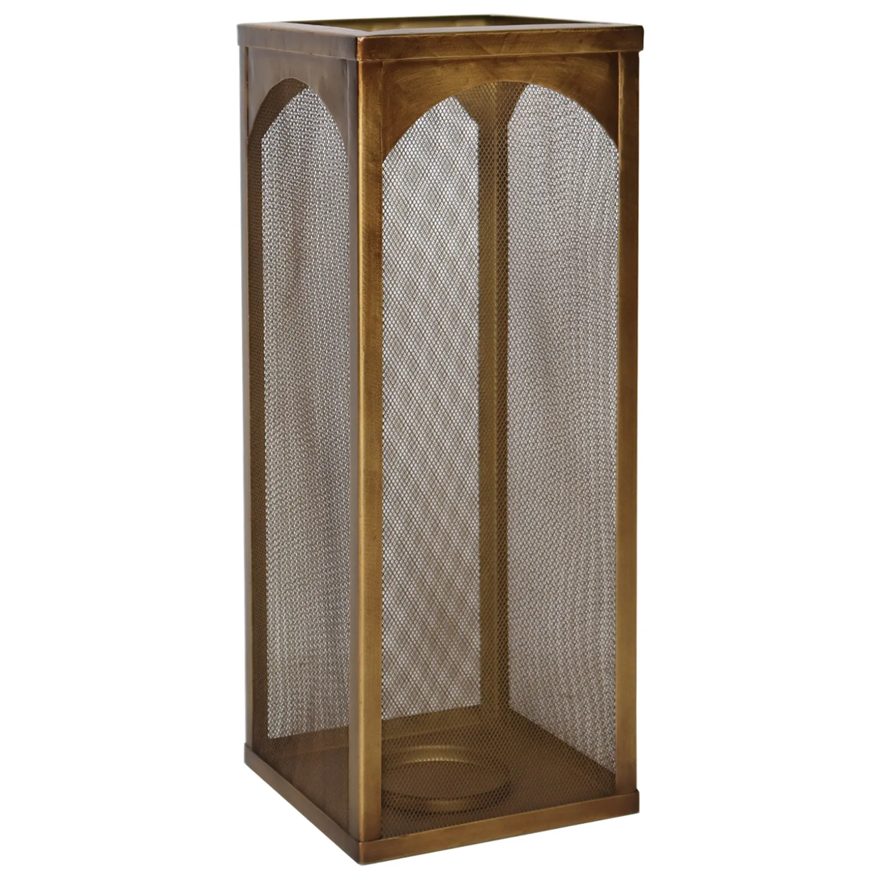 Attractive Honeybloom Metal Lantern With Brass Finish, 20