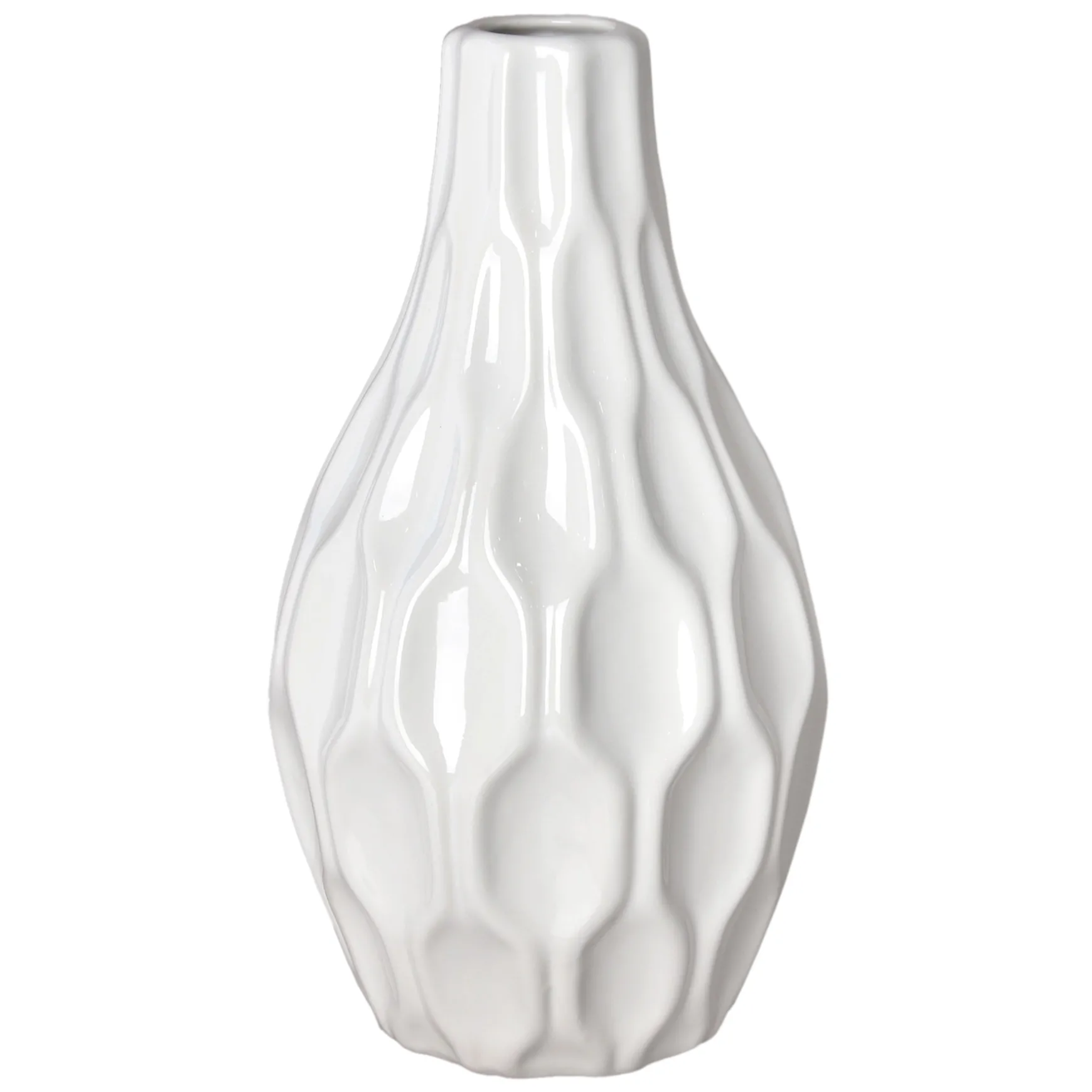 Attractive Laila Ali Katherine White Vase, 12