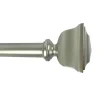Attractive Square 36 -72 Adjustable 1 Diameter Curtain Rod, Nickel Finish
