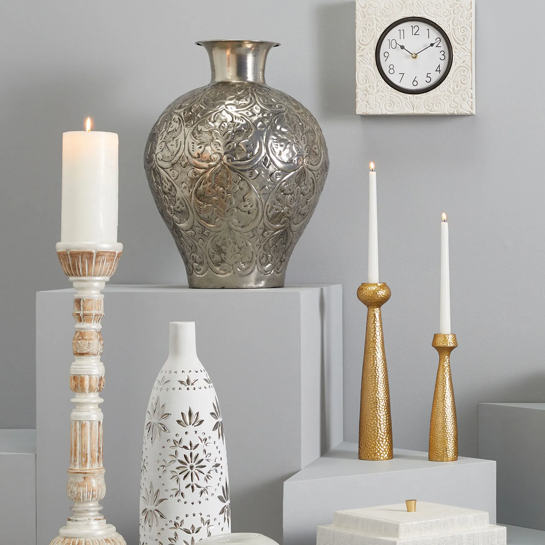 Attractive Square Decorative Clock, 11.5