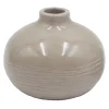 Attractive Tan Ceramic Vase, 4