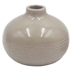 Attractive Tan Ceramic Vase, 4