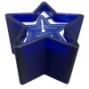 Attractive Tie-Dyed Cotton Scented Blue Star Glass Candle, 4Oz