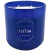 Attractive Tie-Dyed Cotton Scented Glass Candle, 12.5Oz