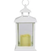 Attractive White Led Lantern With 6 Hour Timer, 12