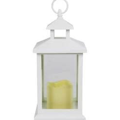 Attractive White Led Lantern With 6 Hour Timer, 12