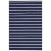 Bargain Sale Avery Navy & White Striped Indoor & Outdoor Area Rug, 4 6