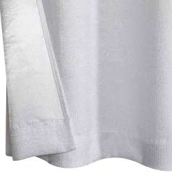 Bargain Sale Barnes White Textured Grommet Curtain Panel, 95