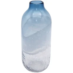 Bargain Sale Blue Ombre Glass Vase, 14