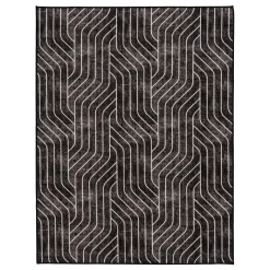 Bargain Sale (D563) Venus Black & Grey Area Rug, 7 10