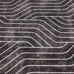 Bargain Sale (D563) Venus Black & Grey Area Rug, 7 10