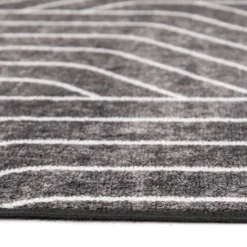 Bargain Sale (D563) Venus Black & Grey Area Rug, 7 10