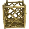 Bargain Sale Gold Bamboo Candle Holder, 7