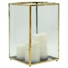 Bargain Sale Gold Led Candle Lantern, 12