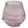 Bargain Sale Grace Mitchell Purple Ribbed Glass Votive Holder, 3