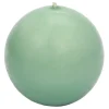 Bargain Sale Green Unscented Overdip Sphere Candle, 3
