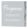 Bargain Sale Laila Ali Purpose Grey Block Sign, 6