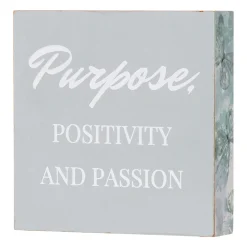 Bargain Sale Laila Ali Purpose Grey Block Sign, 6