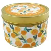 Bargain Sale Orange Meringue Scented Tin Jar Candle, 9Oz