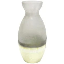 Bargain Sale Tracey Boyd Gold Frosted Glass Vase, 12