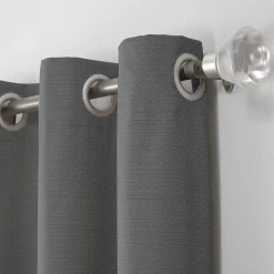 Bargain Sale Tremont Charcoal Grey Thermal Room Darkening Grommet Curtain Panel, 63