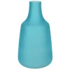 Bargain Sale Ty Pennington Frosted Light Blue Glass Vase, 10