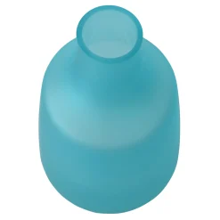 Bargain Sale Ty Pennington Frosted Light Blue Glass Vase, 10