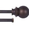 Best Sellers 66-120 Birkin Oil Rubbed Bronze Double Window Decorative Rod 5/8