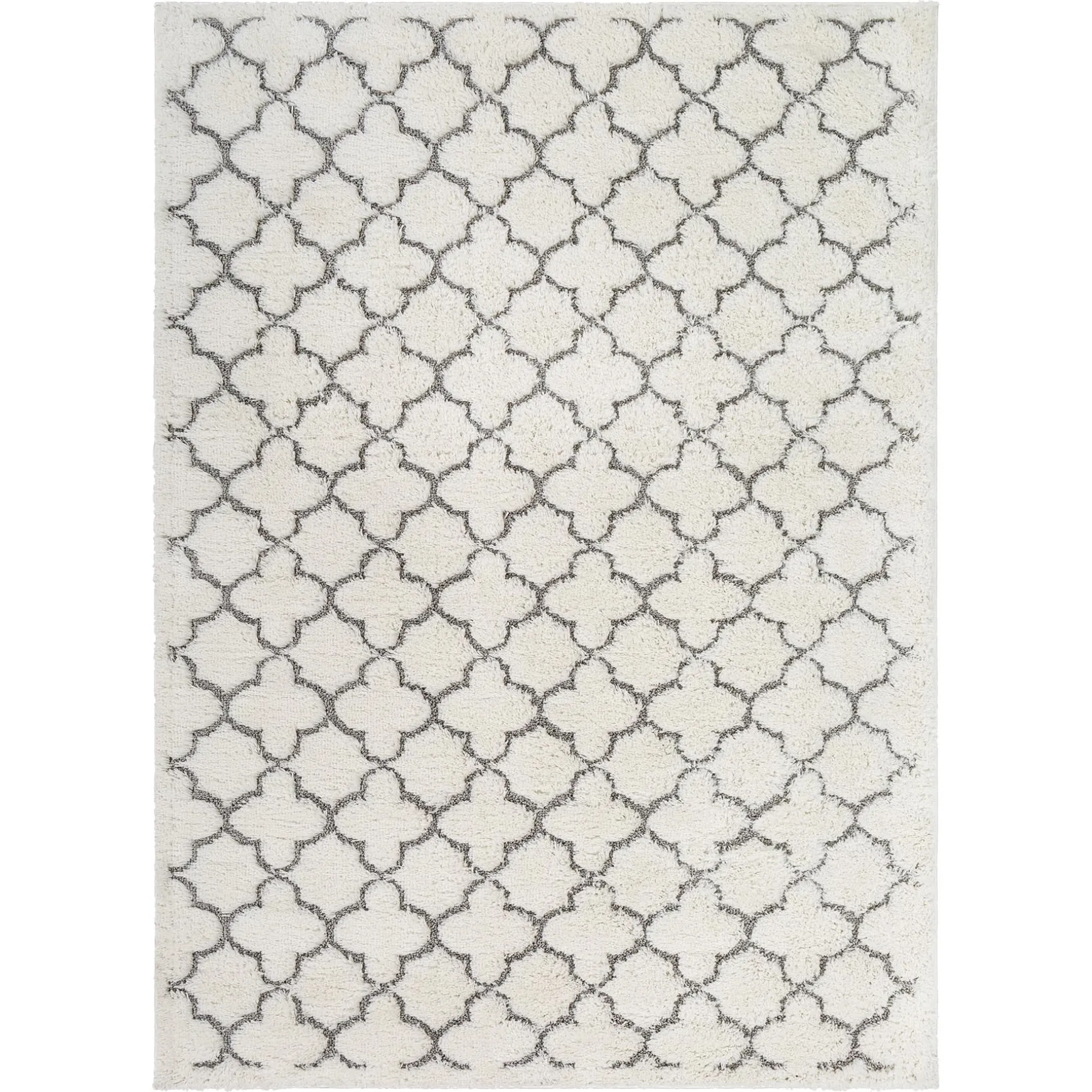 Best Sellers (B746) Elenor Ivory Geometric Area Rug, 5 7