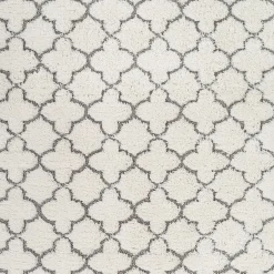 Best Sellers (B746) Elenor Ivory Geometric Area Rug, 5 7