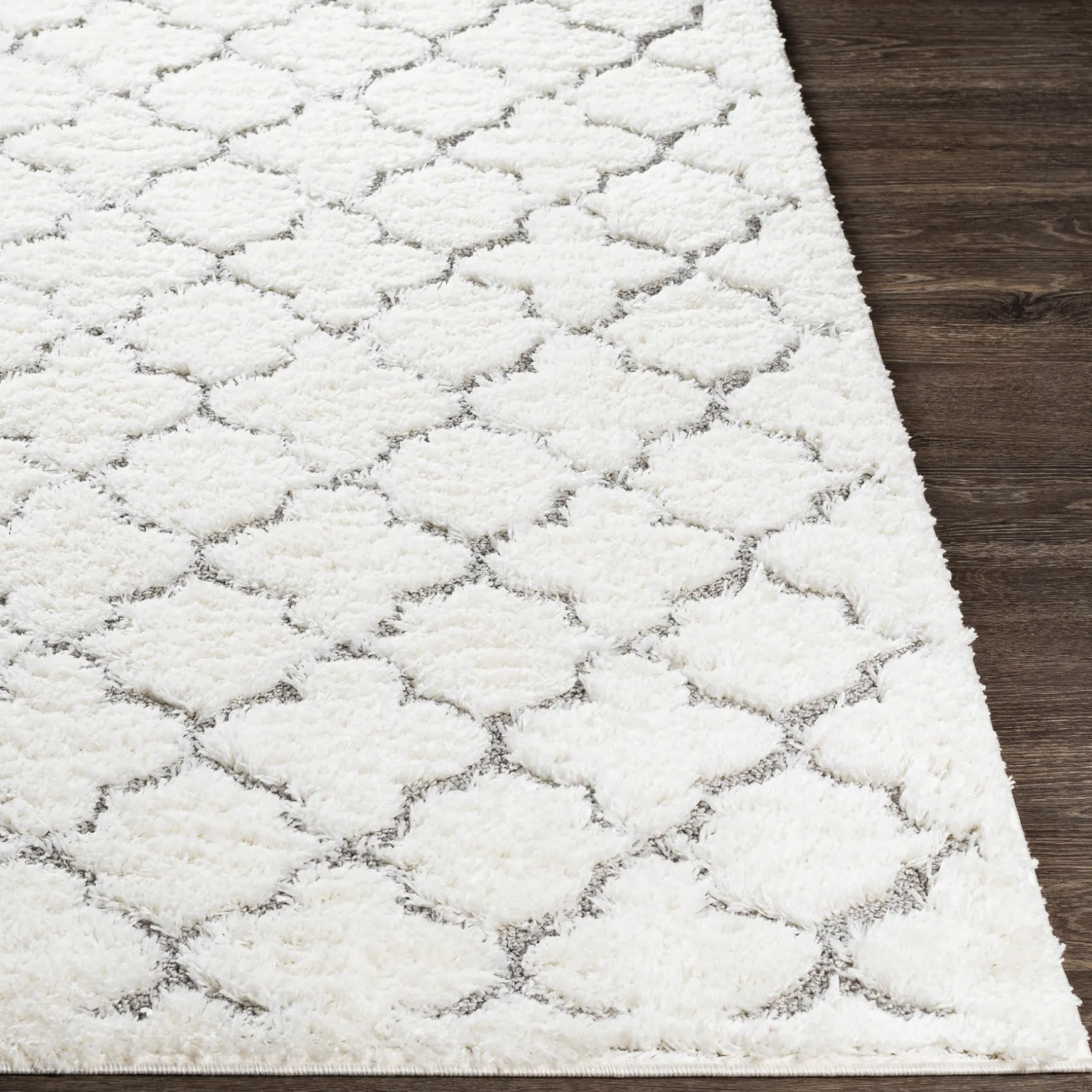 Best Sellers (B746) Elenor Ivory Geometric Area Rug, 5 7