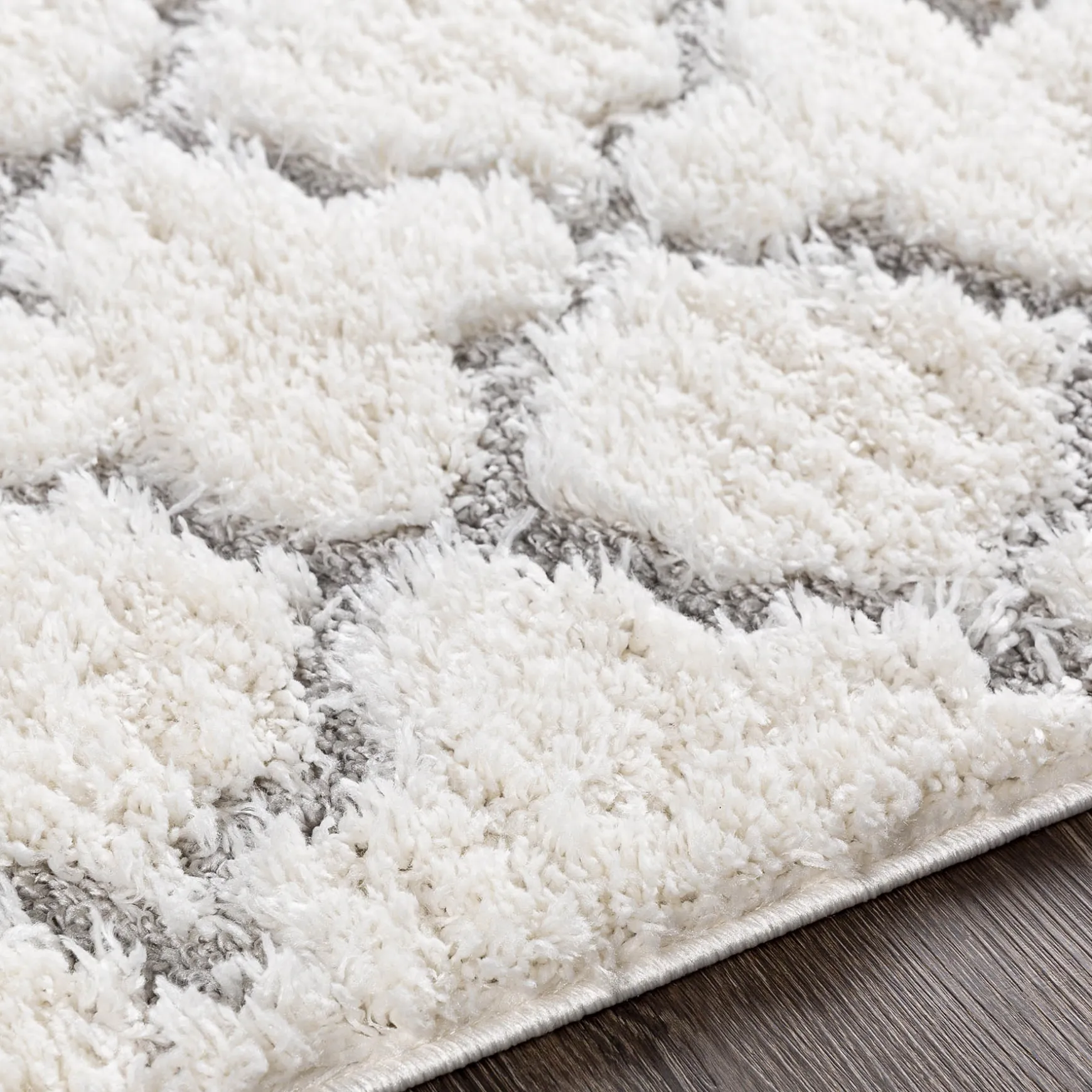 Best Sellers (B746) Elenor Ivory Geometric Area Rug, 5 7
