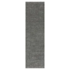 Best Sellers (B731) Hollis Grey Woven Fringe Runner, 2 7