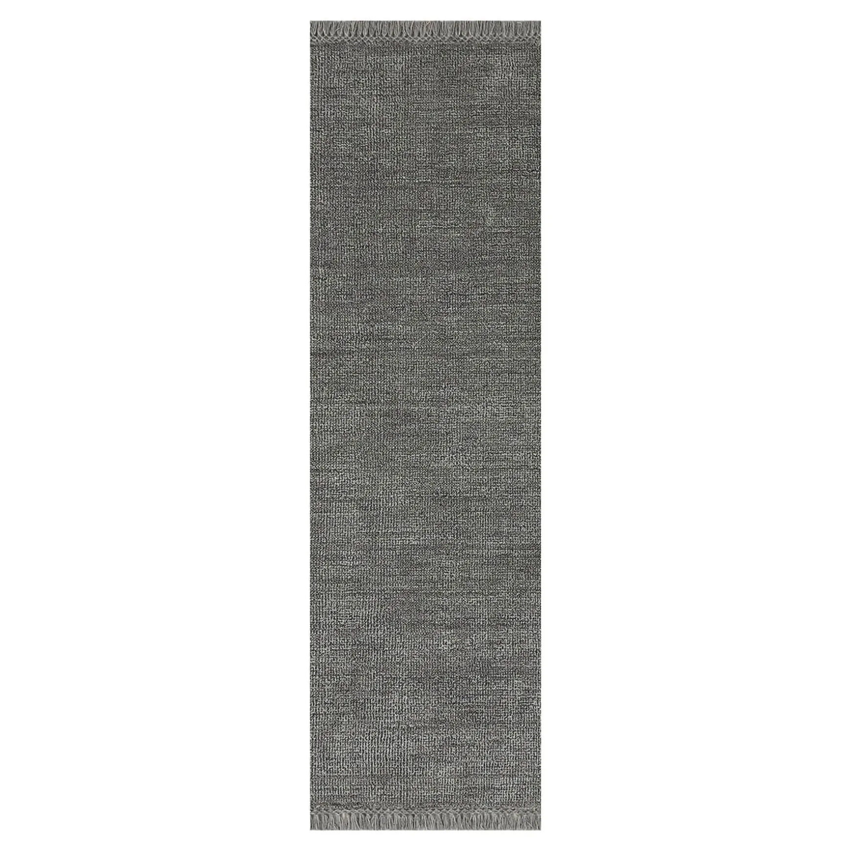 Best Sellers (B731) Hollis Grey Woven Fringe Runner, 2 7