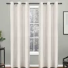 Best Sellers Basketweave White Light Filtering Grommet Curtain Panel, 84