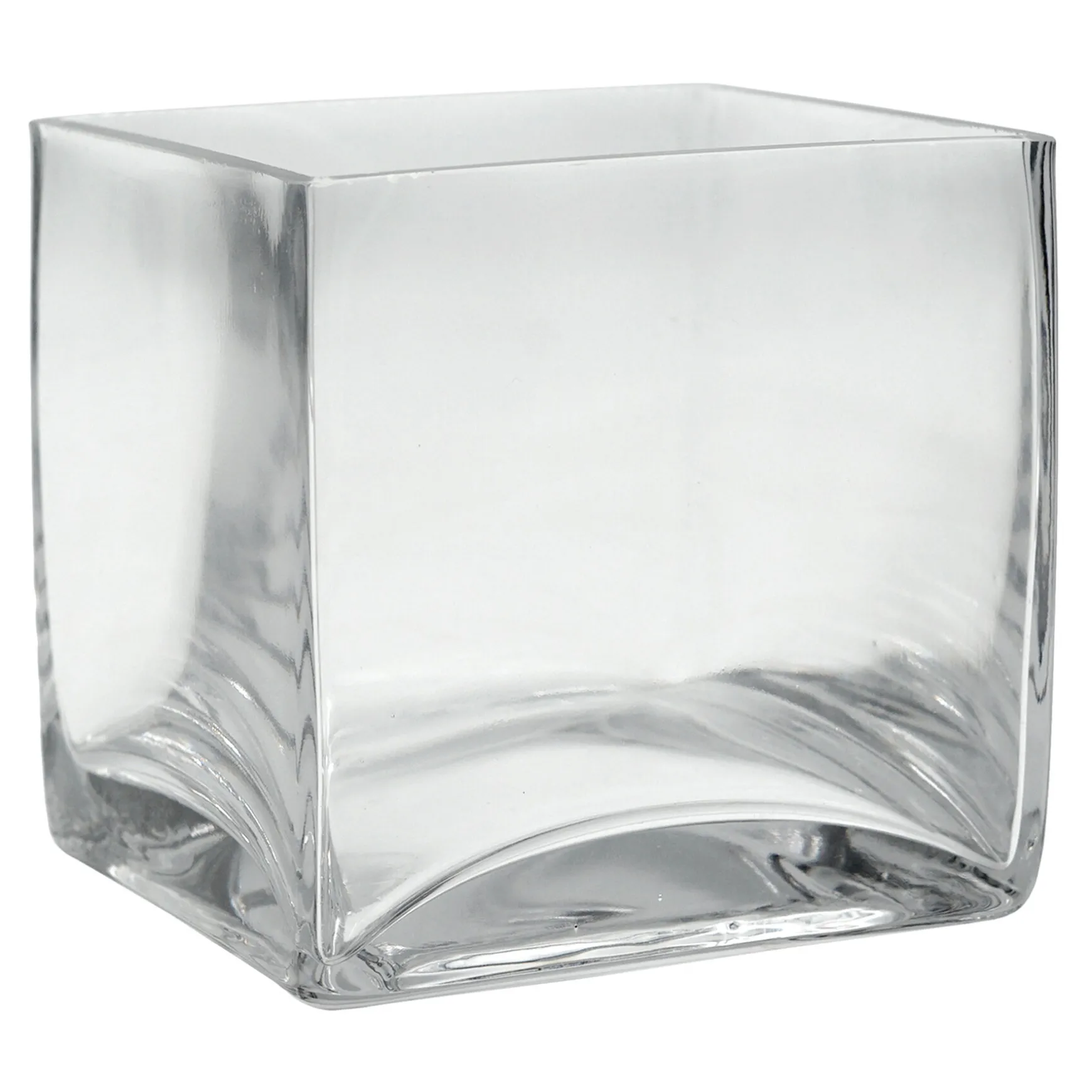 Best Sellers Clear Glass Cube Vase, 4