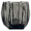 Best Sellers Laila Ali Smoked Glass Tealight Candle Holder, 3