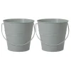 Best Sellers 2-Pack Grey Paint Bucket Citronella Candles, Large