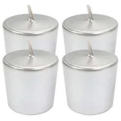 Best Sellers 4-Pack Silver Unscented Votive Candles