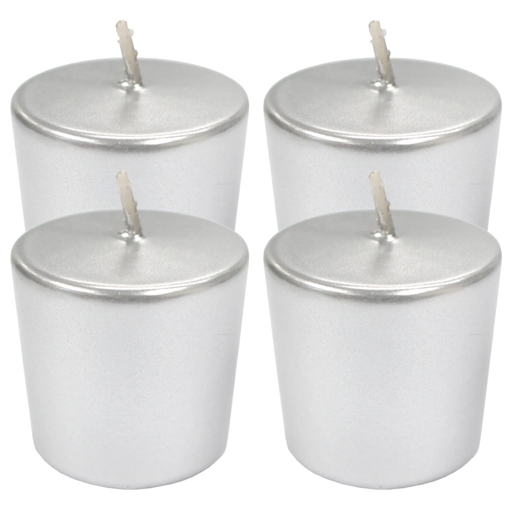 Best Sellers 4-Pack Silver Unscented Votive Candles