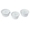 Best Sellers 3-Pack White Metal Bucket Citronella Candles, 3.5Oz