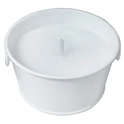 Best Sellers 3-Pack White Metal Bucket Citronella Candles, 3.5Oz