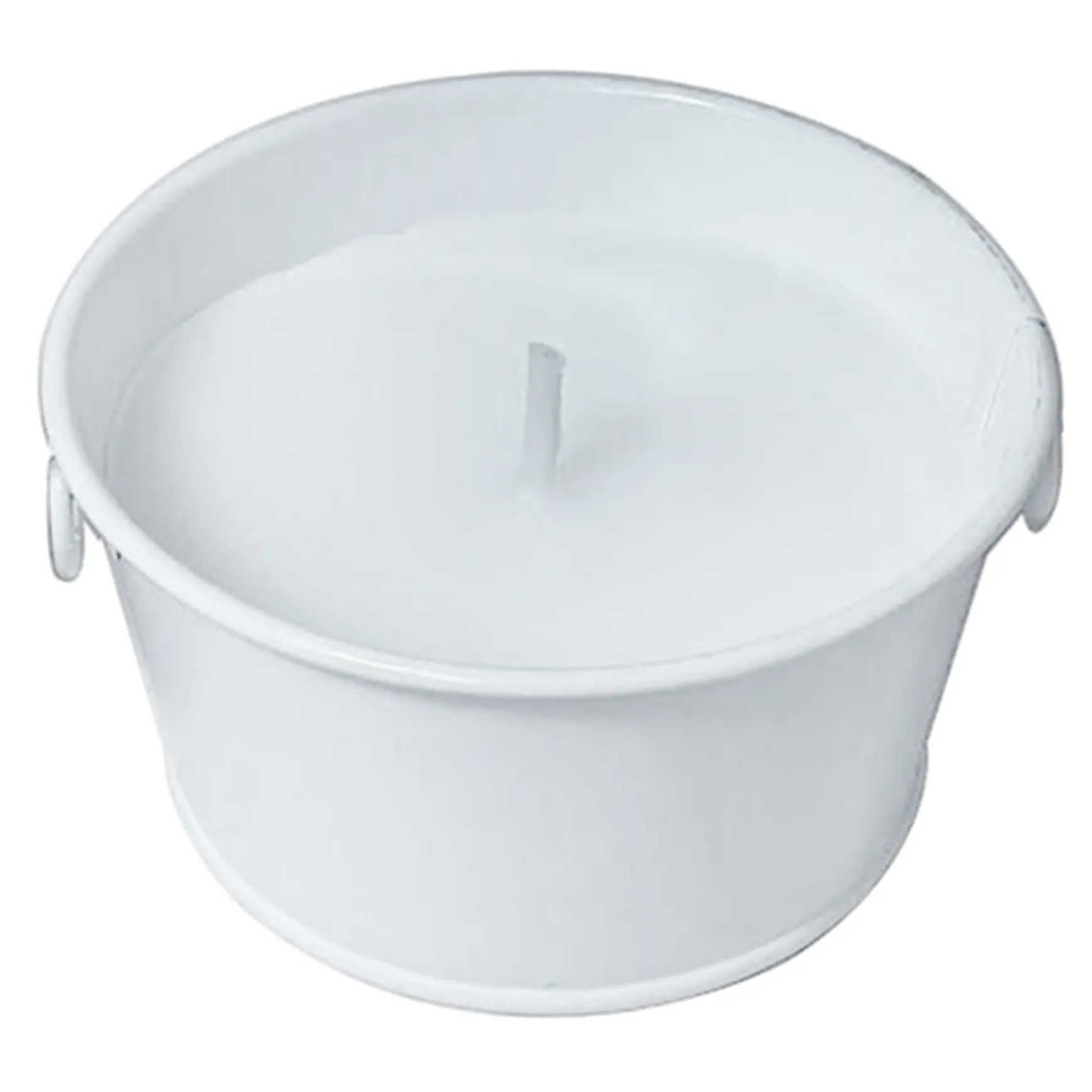 Best Sellers 3-Pack White Metal Bucket Citronella Candles, 3.5Oz